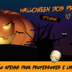 Festa com temática Halloween para os professores da Universidade Ceuma