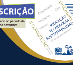 Participe do pré-credenciamento para o II Congresso de Inovação, Tecnologia e Sustentabilidade