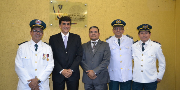 Coronel Dionísio, reitor prof. Saulo Martins, Tenete-coronel Prof. Silvio Mesquita,Tenente-coronel Odilon , o Tenente-coronel Omar.