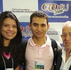 Amanda Ferro, Lucas Carneiro e o Presidente do CRO RJ Dr. Outair Bastazini3