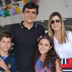 O reitor, Prof. Saulo Martins, abrilhantou a festa com sua família